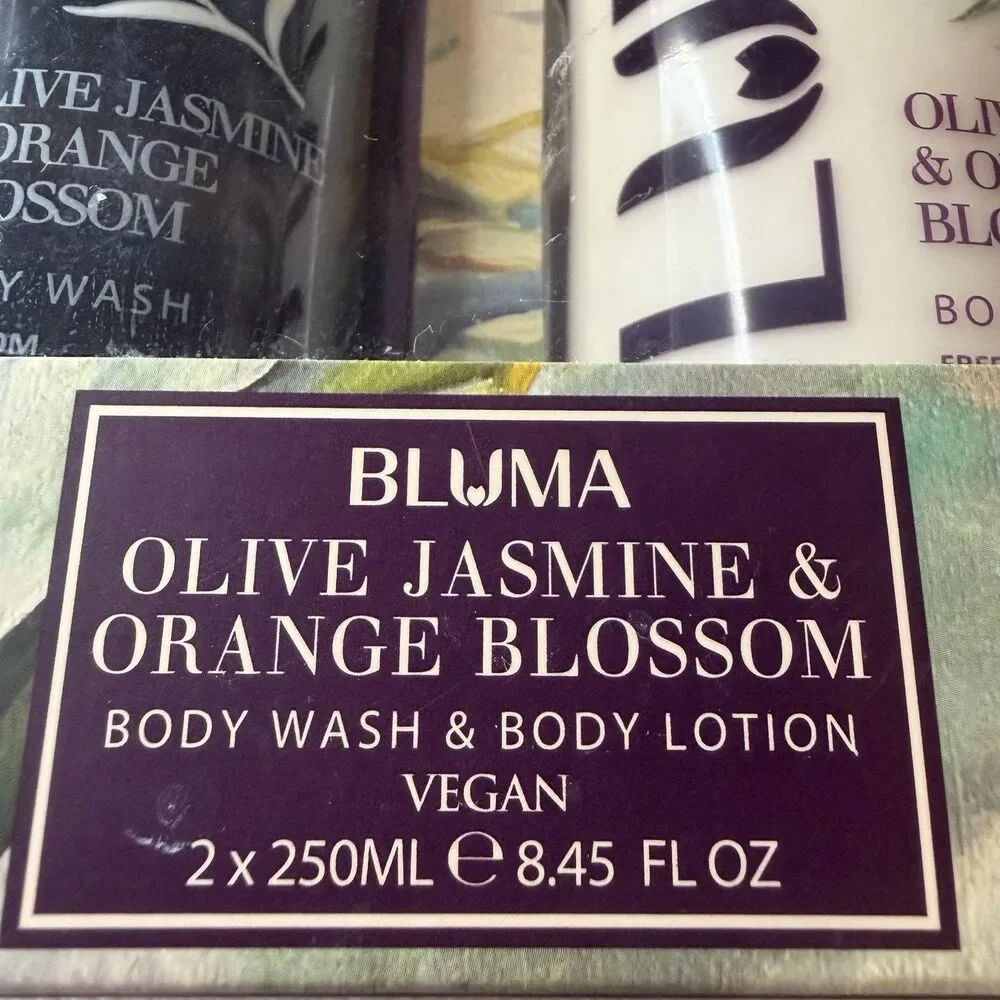 Bluma-Olive Jasmine & Orange Blossom Vegan Body Wash & Body Lotion-8.45 FL OZ